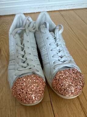 Adidas Superstar 80s 3D Metal Shell Toe Women's Sneakers White Rose Gold BB2034